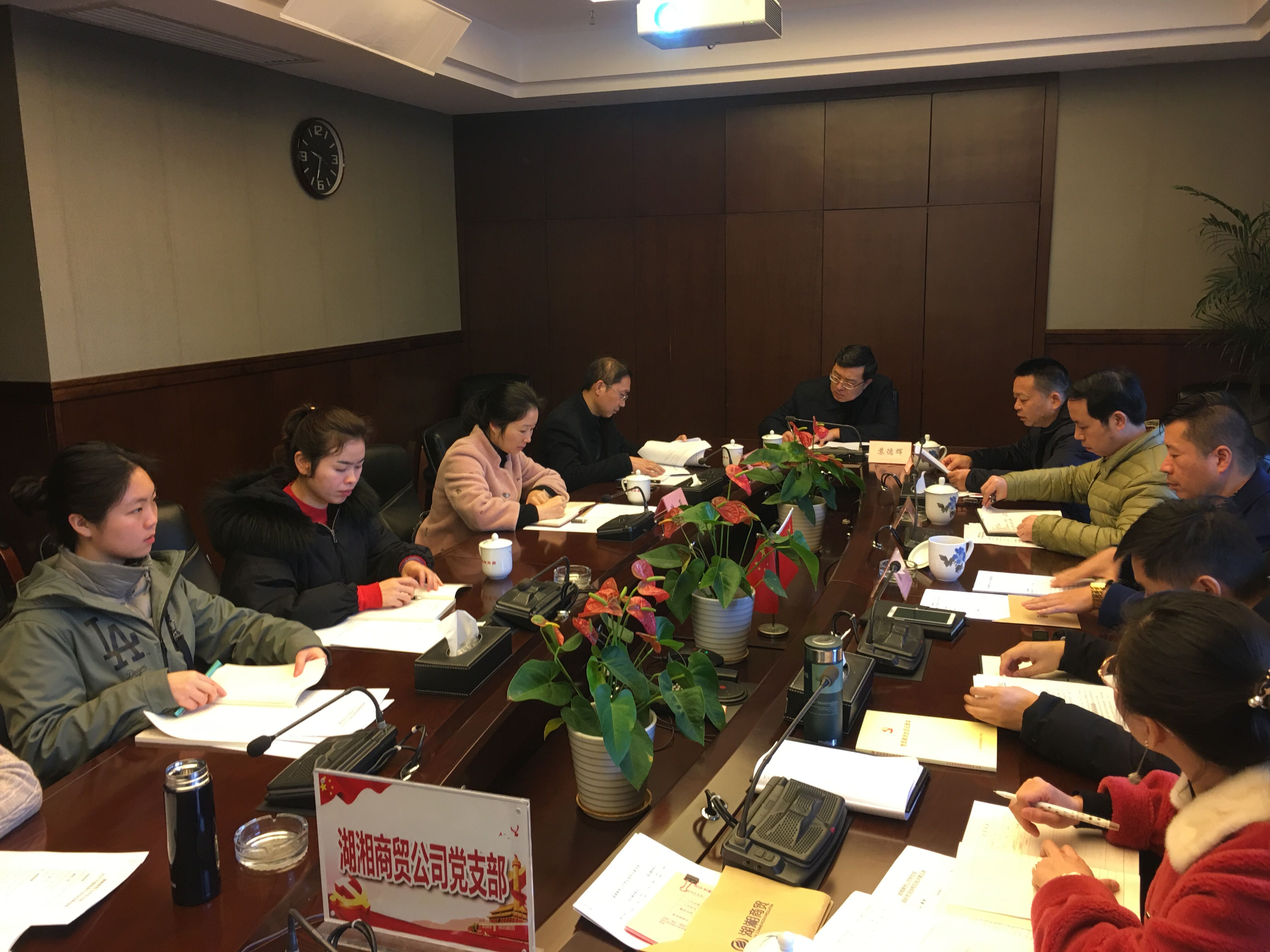 湖湘商貿公司黨支部召開2018年度組織生活會